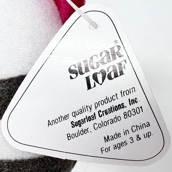 Sugarloaf‎ Gray White Cross Eyed Cat Nylon Wiskers Bow on Tail 12.5" Sugar Loaf - Picture 7 of 10